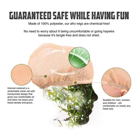 Afro Wig, Bob Ross Style Lace Front Glueless Wigs Human Hair, Heat-Resistant - Picture 3 of 7